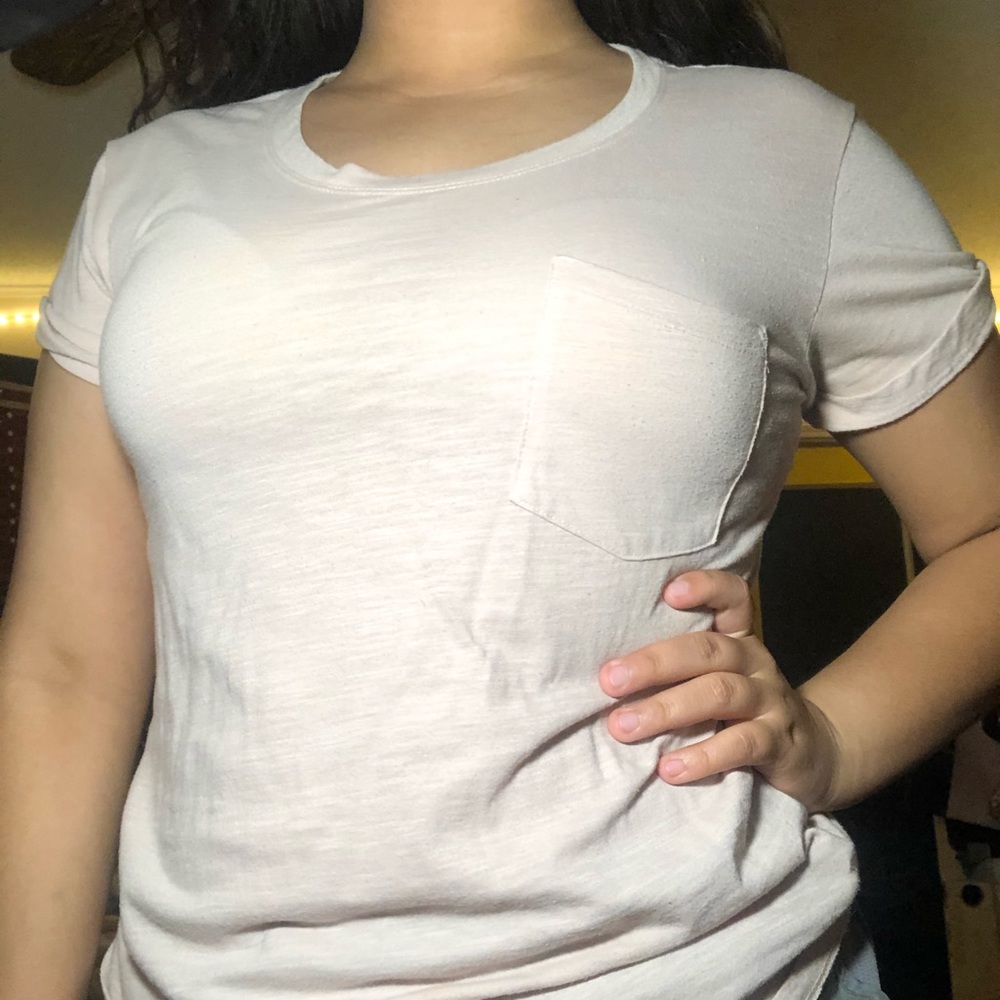 Light pink basic tee